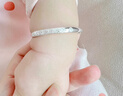 唯一（Winy）宝宝银手镯婴儿银饰9999足银镯子新生儿见面礼满月儿童新年礼物 实拍图