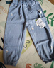 班喜迪女童牛仔裤秋装2025新款洋气宝宝冰丝裤子儿童薄款束脚休闲裤秋季 蓝色 130 实拍图