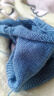 羊毛线100%纯羊毛上海三利手工编织diy围巾毛衣帽子粗毛线团正品 223雾霾蓝（一团一两） 100%纯羊毛 实拍图