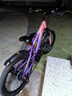 凤凰山地自行车男女变速山地车碟刹青少年儿童自行车学生单车 星际 粉紫【变速+辐条轮】 20寸【适合125-160cm】 实拍图