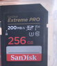 闪迪（SanDisk）256GB SD内存卡 4K V30 U3 C10 相机存储卡 读速200MB/s 写速140MB/s 微单/单反相机内存卡 实拍图