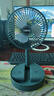 电风扇伸缩折叠小风扇宿舍家用静音充电型办公台式USB桌面宿舍大风力夏台面落地两用折叠电风扇 颜色随机 直插款无档位开关1个装 实拍图