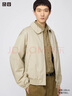 优衣库合作款男装女装PUFFTECH空气棉服休闲短茄克外套夹克479411 31 米色 XL /180/108B 实拍图