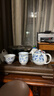千代源光峰小蓝芽线唐草茶杯茶壶 日本原装进口陶瓷品茗杯日式茶具套装 小蓝芽茶具礼盒三件套 实拍图