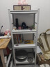 唐辑书架书柜学生儿童家用落地立式置物架铁艺图书架子白4层50*30*118 实拍图