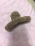 毛毛抓夹大号发量多头饰秋冬新款后脑勺发夹发抓鲨鱼夹发饰女 深咖 实拍图