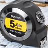 得力(deli)5m全包胶自锁钢卷尺 精准测量便携尺子 办公用品 79551 黑色 实拍图