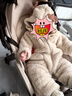 巴拉巴拉婴儿连体衣秋冬装宝宝外出抱衣爬服2025保暖绒感萌趣209425120201 实拍图