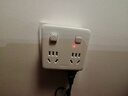 公牛（BULL）86型转换插头/插座/转换插座/电源转换器 一转四转换插头 适用于卧室、厨房 4位分控开关 GN-93223 实拍图