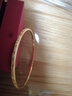 菜百首饰 黄金手镯 足金简约抛光 推拉式  儿童手镯  新生儿 计价 HJ 足金手镯 约5.52g 实拍图