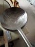 特美居（temeiju）不锈钢漏勺油鼓漏网抄瓢圆孔漏勺漏瓢酒店食堂大漏勺捞面勺30cm 实拍图