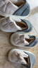 利达妮（TZLDN）防水全包棉拖鞋男士秋冬居家居防滑保暖包跟羽绒棉鞋女毛拖鞋冬季 灰色【收藏加购，优先发货】 38-39 【适合37-38】 实拍图