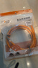 秋叶原（CHOSEAL）原装超六类非屏蔽网线 CAT6A类万兆高速 纯铜线芯 工程家装网络箱线 橙色 50米 QS2668CT50S 实拍图