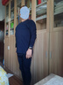 三枪100%纯棉男士薄款保暖内衣男精梳棉秋衣秋裤套装全棉打底衫秋冬季 深藏青（薄款纯棉） XL /175推荐140-160斤 实拍图
