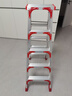 奥质梯子家用折叠人字梯加厚铝合金登高爬梯工程双侧多功能步梯合梯 实拍图