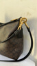 蔻驰（COACH）【品牌直供】女士手提单肩斜挎包流浪包深棕色老花配黑色CV975 实拍图