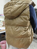 鸭鸭（YAYA）羽绒马甲女外穿秋冬新款情侣男女同款连帽马夹背心羽绒服外套 金棕色 L /170(建议115-130斤) 实拍图
