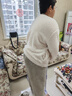 猫人男士睡衣男秋冬抑菌蓬松珊瑚绒款圆领刺绣长袖厚款家居服可外穿 实拍图
