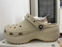 卡骆驰（CROCS）经典云朵老爹鞋洞洞鞋时尚百搭女鞋拖鞋一脚蹬|206750 骨白色-2Y2(含智必星) 34 (210mm) 实拍图