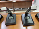 海康威视（HIKVISION）会议一拖四无线麦克风桌面短杆方管话筒主席台UHF高保真抗干扰自动对频防啸叫演讲培训广播 实拍图