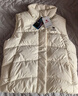 骆驼（CAMEL）户外防泼水羽绒马甲女90%绒子背心外套 J25CR2L5006 暖白 M 实拍图