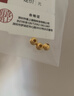 喜上眉梢喜饰黄金古法金珠999足金散珠硬金光面磨砂转运珠路路通圣诞礼物 4mm 重版光珠两颗 0.4g 实拍图