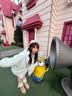 芸荨外套女2026新款冬蓝色貂绒环保皮草大衣超流行宽松减龄显瘦毛毛外 蓝色 S (建议80-110斤) 实拍图