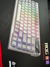 ROG夜魔机械键盘 无线/三模游戏电竞键盘 75配列NX雪武白轴 RGB热插拔客制化Gasket结构OLED屏 月耀白 实拍图
