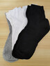 北极绒（Bejirog）5双袜子男中筒袜透气吸汗商务休闲长袜四季男士纯黑色春秋季袜 随机色 5双 均码 实拍图
