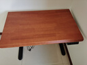 苏木源 [京仓24H闪发] 电动升降桌电脑电竞桌台式学习书桌实木办公桌子 加厚3cm进口实木【隐藏双电机】橡木色 100*60CM【享理线四件套】 实拍图