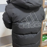 adidas 拒水防泼防风保暖鸭绒羽绒服面包服男女同款阿迪达斯官方   黑色   L 实拍图