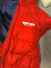 雪中飞童装儿童轻薄羽绒服男童新款中大童女童薄款外套冬 冰酒红（印花款） 170 实拍图