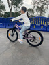 京东京造 24英寸青少年山地车自行车铝合金禧玛诺7速碟刹成年人学生霞光紫 实拍图