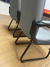 南皇弓形椅办公椅老板椅久坐家用电脑椅办公室座椅总裁椅麻将椅子靠背 深灰色 科技布 -无头枕-加高靠背 不可调节 固定扶手 +乳胶+加粗钢脚 实拍图