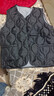 秋冬轻薄上衣棉马甲背心宽松新款大码女装保暖外穿显瘦内搭马夹女 黑色 【条纹内里】 3XL 【建议110-125斤】 实拍图