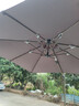 凤朝皇户外遮阳伞庭院伞露营阳台岗亭别墅摆摊大太阳罗马伞 8CM经典款铝杆 3.0米方+320斤 实拍图