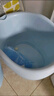 世纪宝贝（babyhood）Baby熊浴桶 儿童泡澡桶 婴儿游泳桶 加大加厚宝宝浴盆 310蓝 实拍图