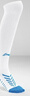 李宁（LI-NING）足球袜儿童长筒袜过膝防滑训练护腿板袜套高筒长袜子男 白蓝-XL 实拍图