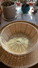 德蒂芙竹编竹篮子竹筐带底座家用水果篮果盘手工竹制品馒头筐点心篮竹篮 （竹青）平底款 两件套（33+36） 实拍图