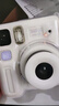 富士instax miniSE 一次成像拍立得相机 旅行 智能 拍照 礼物 白色 套餐2：官配内容+白边20张+SE硅胶套 实拍图