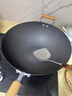 苏泊尔（SUPOR）炒锅有钛铁不粘无涂层炒菜锅精铁锤纹老式厨房铁锅燃气电磁炉通用 适合3-6人【免开锅】 34cm 实拍图