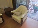 思美琢美式复古真皮沙发实木油蜡皮沙发欧式古典奢华客厅家具转角沙发 单人位 实拍图