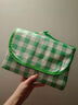 户外防潮加厚防潮垫沙滩露营垫户外坐垫 绿格子 1.5米*2米 实拍图