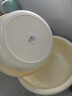 新款圆形家用洗脸盆加厚卫生间厨房洗衣洗菜洗脚宿舍泡脚盆 奶油黄 大号【直径36CM】 实拍图