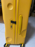卡拉羊芝士箱防刮纯PC行李箱24英寸大容量女拉杆箱男旅行箱8109芝士黄 实拍图