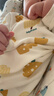 贝瑞加（Babyprints）宝宝连体衣2件装婴儿纯棉系带哈衣新生儿爬服亲肤柔软 黄66 实拍图