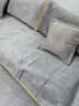 梓晨荷兰绒沙发垫四季通用新款2025皮沙发坐垫防滑沙发罩套全包盖布巾 叶蔓-灰色【掌柜推荐】 70X70cm 实拍图