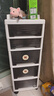 美潮抽屉式收纳柜家用桌下移动置物架玩具零食书桌收纳架化妆品小推车 五层【3高2低款】+万向轮 实拍图