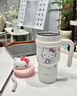 艾可思三丽鸥公仔冰霸保温杯700ml 吸管杯水杯学饮杯牛奶杯hellokitty女 凯蒂猫 700ml 实拍图
