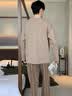 浪莎睡衣男可外穿长袖长裤美拉德绅士风宽松男士家居服套装  XXL 实拍图